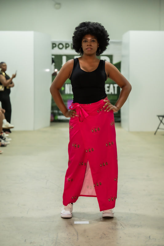 SAMPLE - Maiden Mask Wrap Skirt